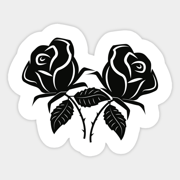 Roses Sticker by scdesigns